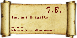 Tarjáni Brigitta névjegykártya