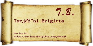 Tarjáni Brigitta névjegykártya